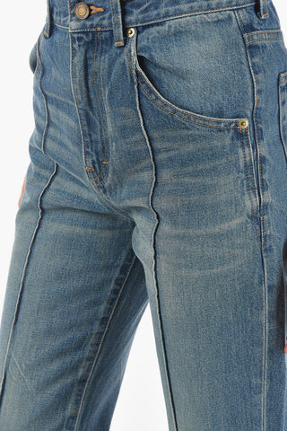5 Pocket Cropped Fit Side Seamed Denims
