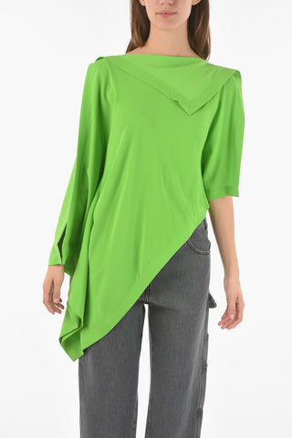 MM6 Blusa Asimmetrica Cold Shoulder