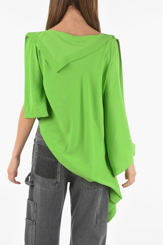 MM6 Blusa Asimmetrica Cold Shoulder