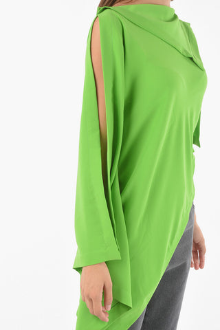 MM6 Blusa Asimmetrica Cold Shoulder
