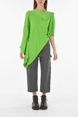 MM6 Blusa Asimmetrica Cold Shoulder