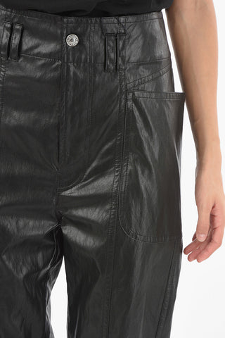 Faux-leather TESSINI Straight-leg Pants