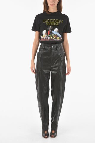 Faux-leather TESSINI Straight-leg Pants