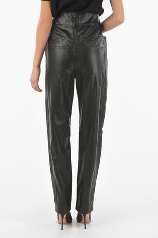 Faux-leather TESSINI Straight-leg Pants