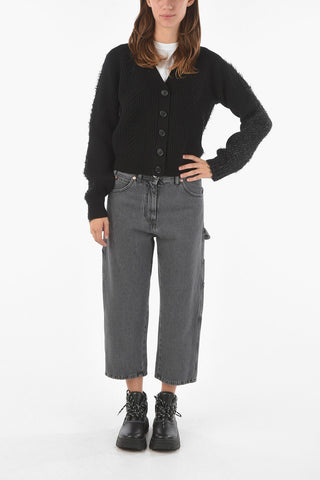 MM1 Lurex on The Back V-Neck Cardigan