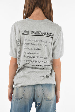 MM6 Lettering Printed on The Back Crew-Neck T-shirt