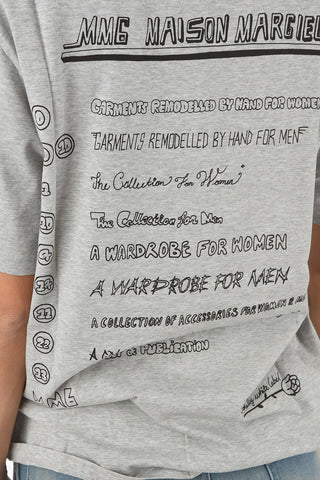 MM6 Lettering Printed on The Back Crew-Neck T-shirt