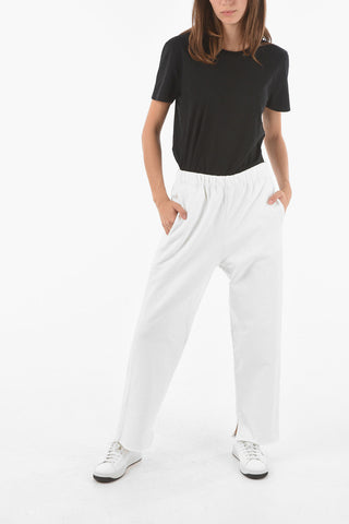 MM6 drawstring waist solid color joggers