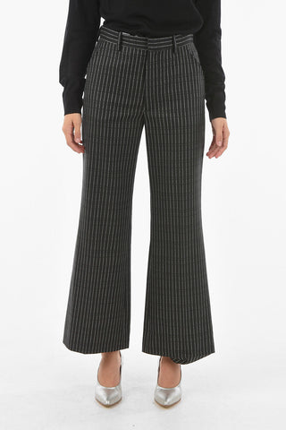  MM4 All Over Logo Wool Palazzo Pants