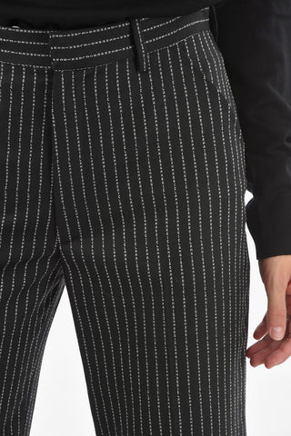  MM4 All Over Logo Wool Palazzo Pants