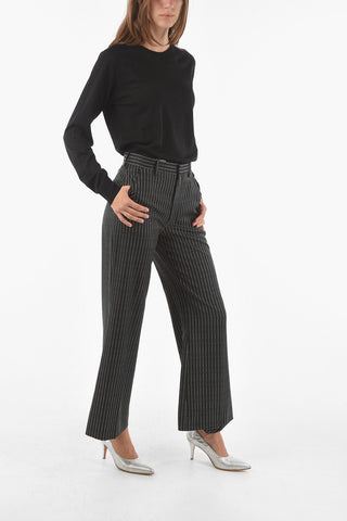  MM4 All Over Logo Wool Palazzo Pants