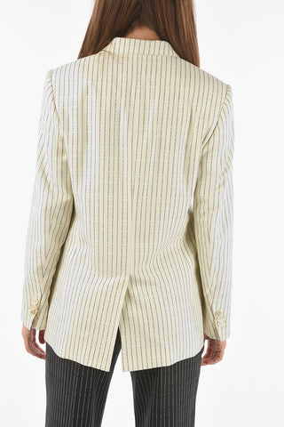 MM1 Blazer in Lana con Motivo Monogram
