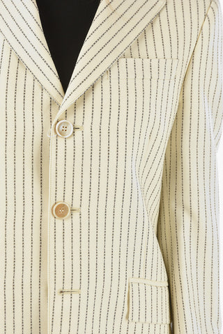 MM1 Blazer in Lana con Motivo Monogram