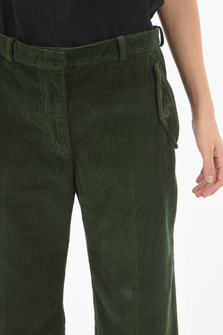Cropped Fit Corduroy Palazzo Pants