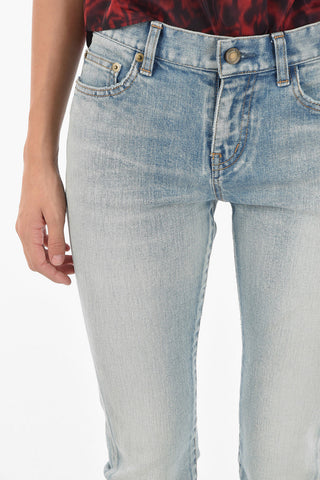 5 Pocket Distressed Detail Slim Fit Denims