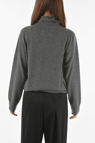 MM4 Cashmere Oversized Fit Turtleneck Sweater