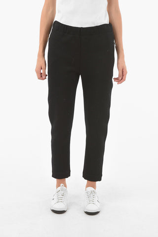 Lettering Logoed Jogger Pants with Ankle Zip