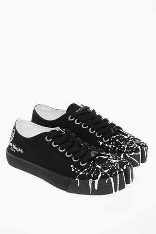 MM22 Painting Effect TABI Low-Top Sneakers