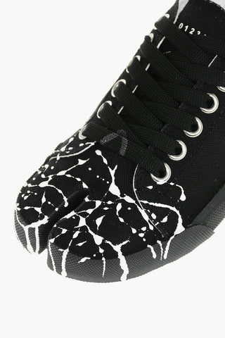 MM22 Painting Effect TABI Low-Top Sneakers