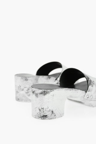 MM22 6,5cm Painted Effect Leather TABI Mules