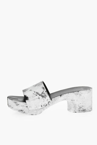 MM22 6,5cm Painted Effect Leather TABI Mules