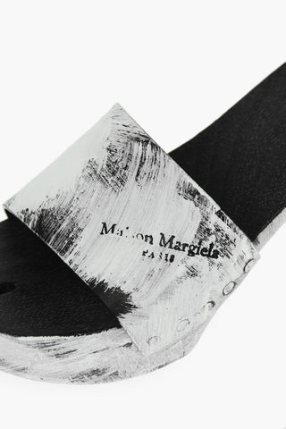 MM22 6,5cm Painted Effect Leather TABI Mules