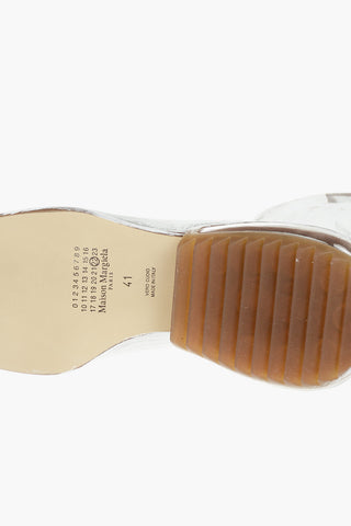 MM22 painted effect leather TABI ankle boots