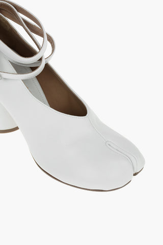 MM22 8,5cm Leather TABI Lace-Up Pumps