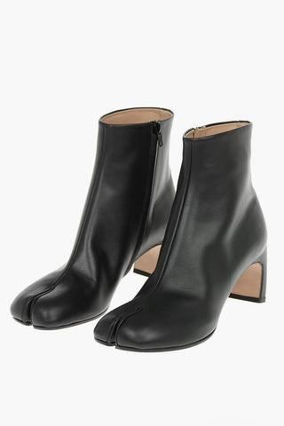 MM22 stivaletti TABI in pelle con zip laterale 6cm
