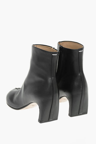 MM22 stivaletti TABI in pelle con zip laterale 6cm