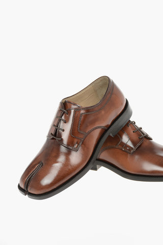 MM22 Patent Leather TABI Derby shoes