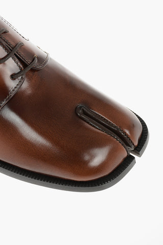 MM22 Patent Leather TABI Derby shoes