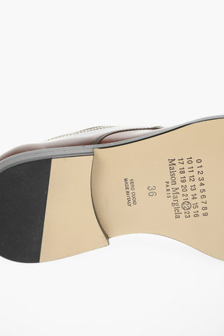 MM22 Patent Leather TABI Derby shoes