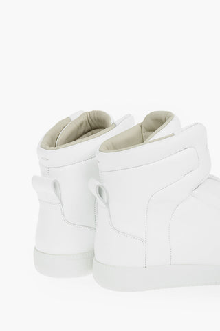 MM22 Padded Leather High-Top Sneakers
