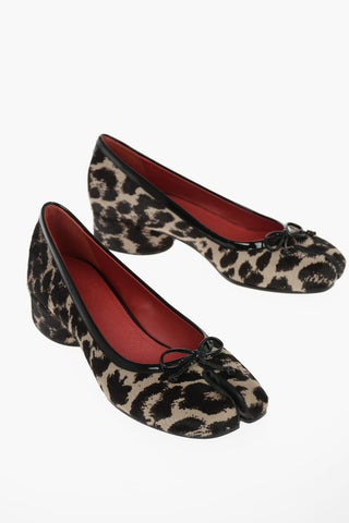 MM22 Ballerine TABI di Cavallino con Effetto Animalier