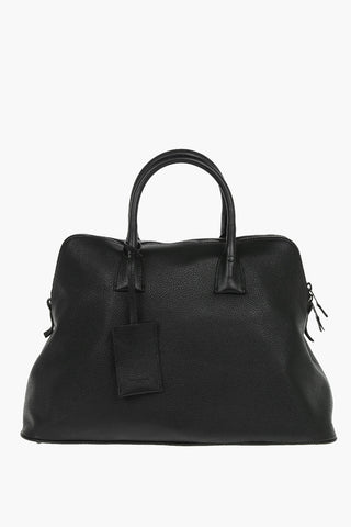 MM11 removable shoulder strap textured leather bag