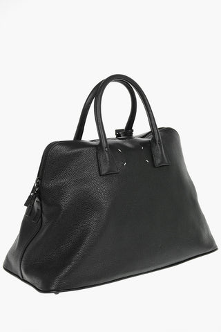 MM11 removable shoulder strap textured leather bag