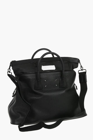 MM11 removable shoulder strap textured leather bag