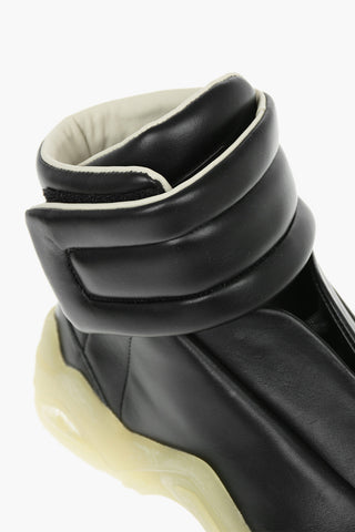 MM22 Leather High-Top Sneakers with Track Sole