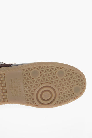MM22 Contrasting Laces Suede Low-Top Sneakers