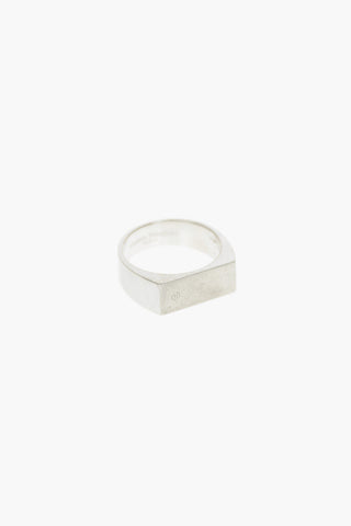MM11 anello in argento a tinta unita
