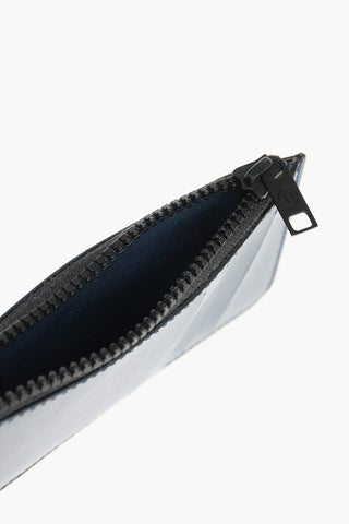 MM11 Leather Mini Card Holder With Contrasting Zip