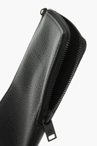 MM11 zip closure textured leather phone case