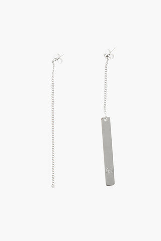 MM6 brass earrings with pendant