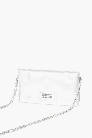 MM11 Laminated Leather Wallet with Shoulder Strap