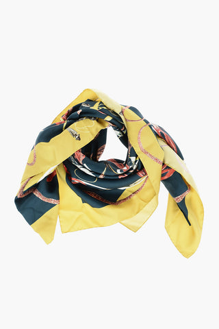 MM0 Two-Tone Patterned Silk Foulard