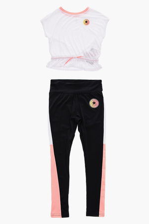 ALL STAR CHUCK TAYLOR Crew Neck T-Shirt and Leggings Set