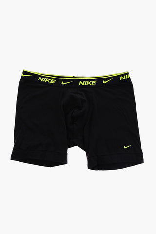 logoed waist band stretch cotton 3 boxer set