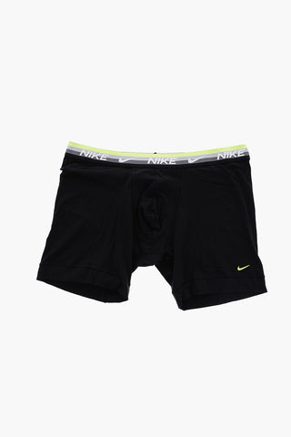 logoed waist band stretch cotton 3 boxer set