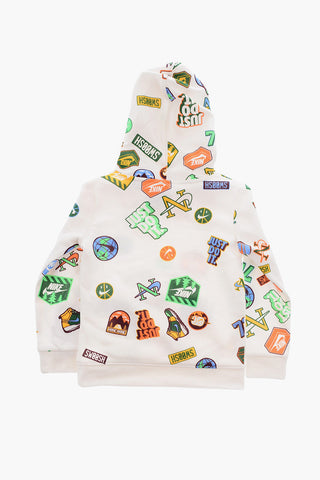 Joggers and Printed Hoodie Set